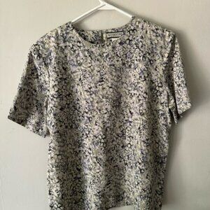 Vintage Shoulder Puffed Blouse Size 12